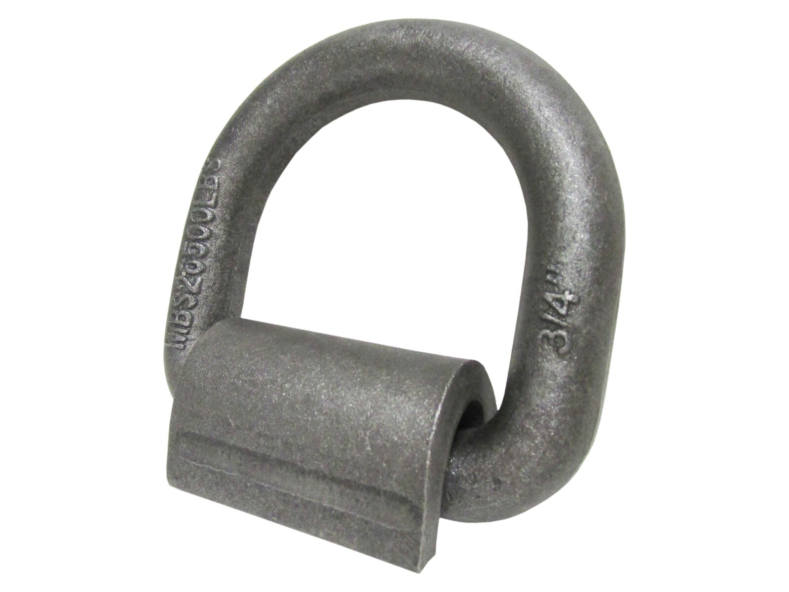 3/4" Weld On Mountain Bracket D Ring for Flatbed Tie Down Trailer Cargo 2 Pack