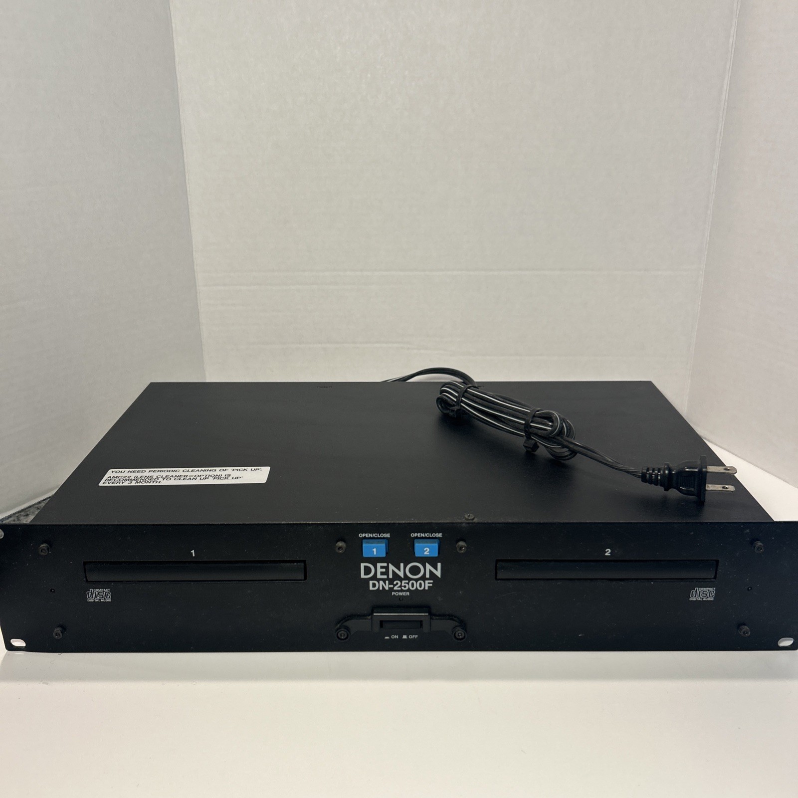 Denon DN-2500F Dual Tray CD Player Base Piece Has Power And Functions Japan