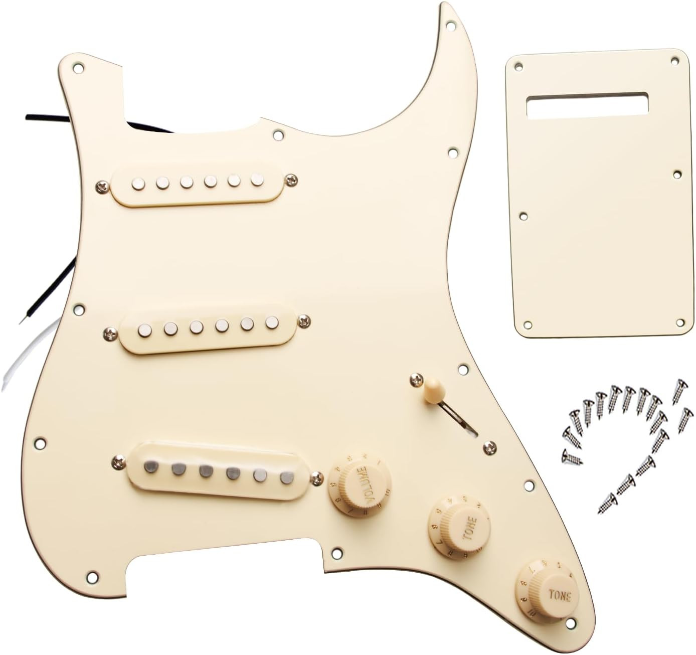 Prewired 6 String Electric Guitar Pickguard Loaded Modern Tone Single Coil Picku
