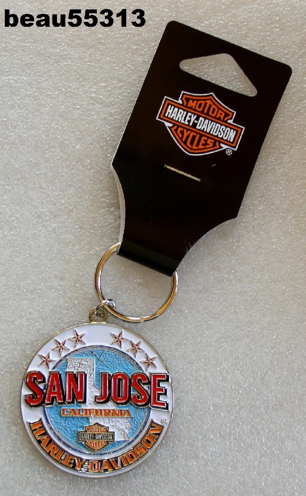 ⭐"NEW" H-D OF SAN JOSE CALIFORNIA HARLEY DAVIDSON DEALER KEY CHAIN FOB