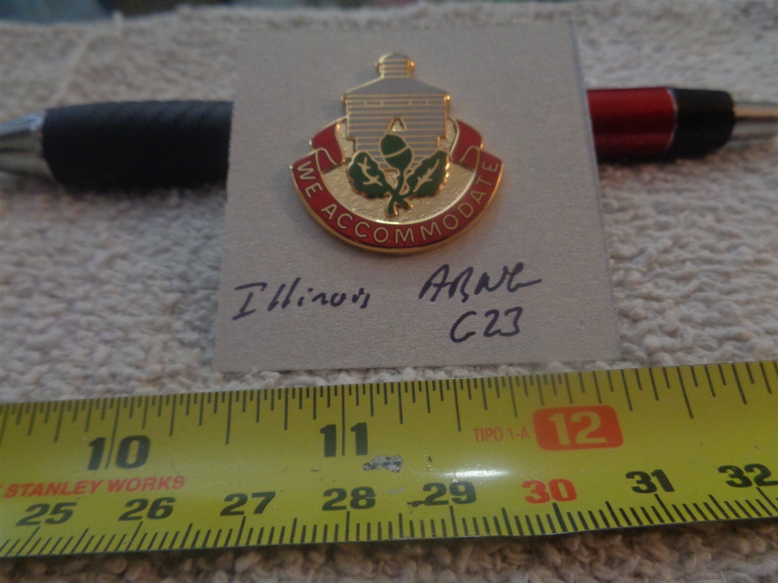 Illinois Army National Guard G23 Unit Crest, DI, DUI (DRAW#K7)