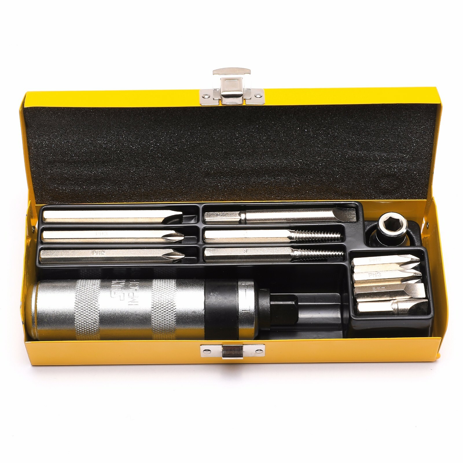 12pcs Impact Driver Bits Screwdriver Set Hand Tool Socket Screw Extractor Kit