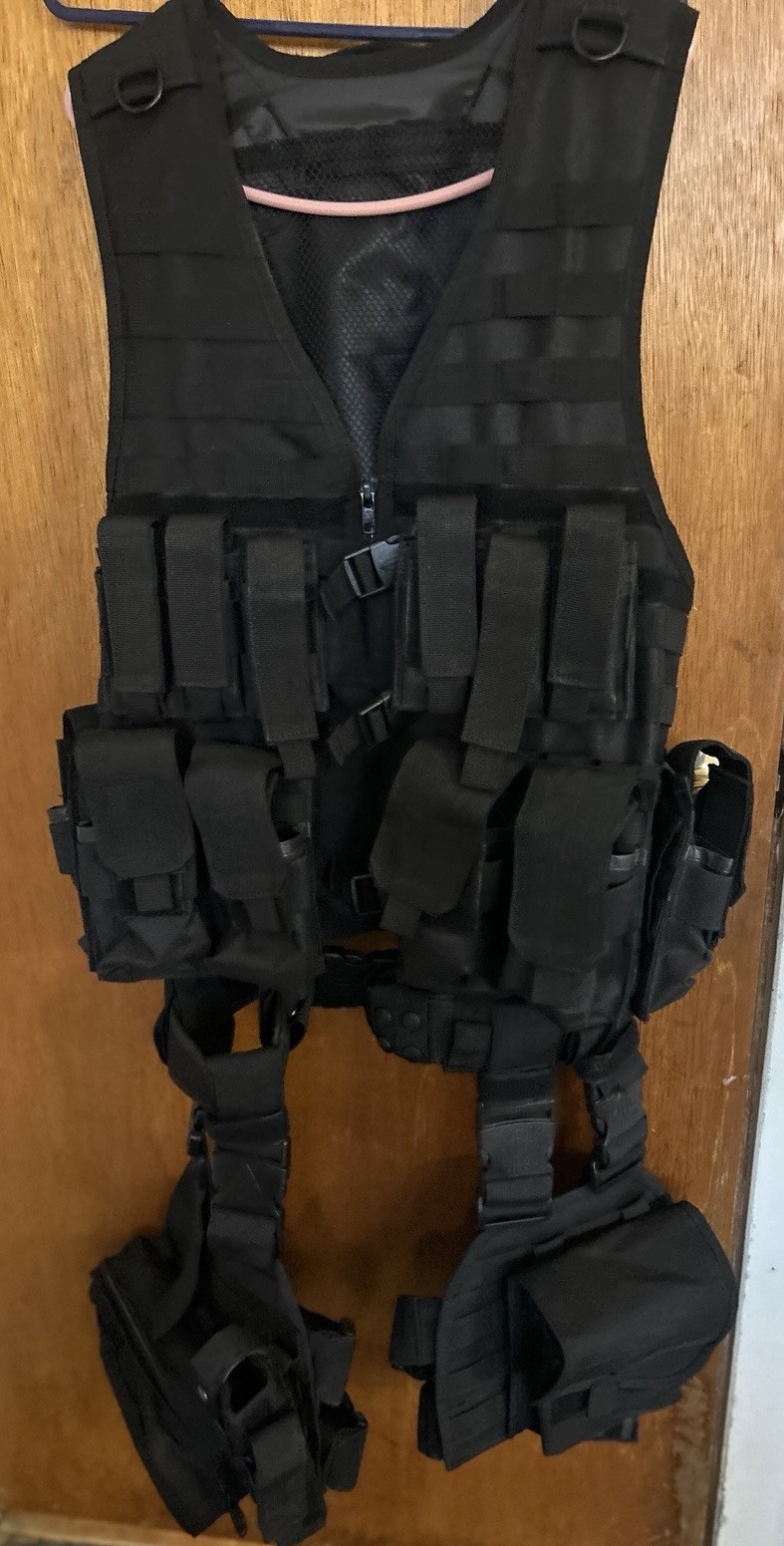 ATG Molle Vest Tactical Swat Gear Police Hunting Gun Holster Ammo Dump Pouch