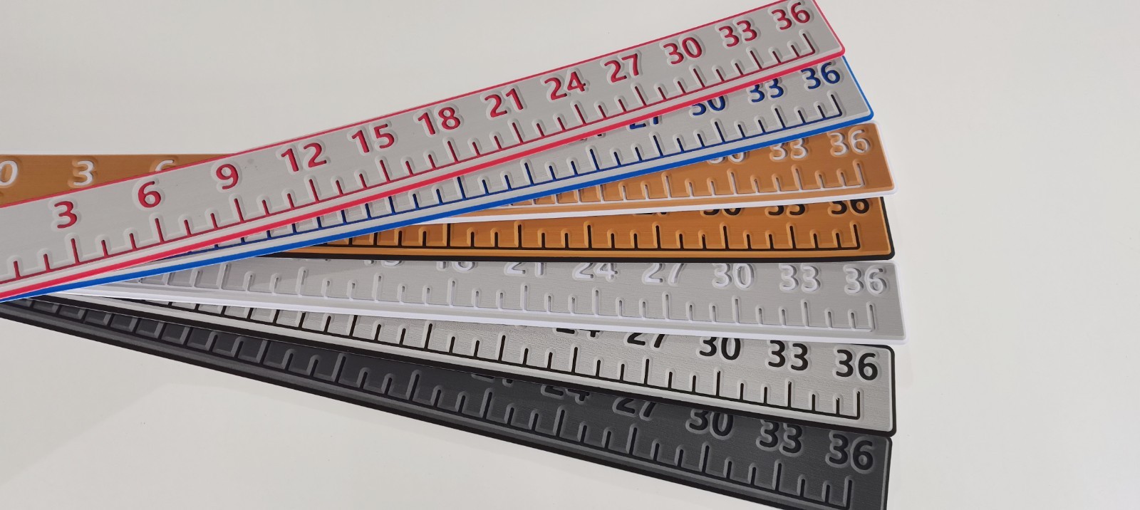 36" EVA Foam Fish Ruler, Non-Skid Adhesive Fishing Measuring Tape for Boat Deck