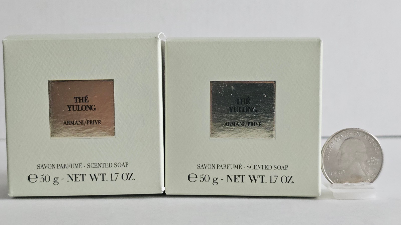Armani Privé THÉ YULONG Scented Luxury Mini Soap - TWO PIECES 1.7Oz/50g/each