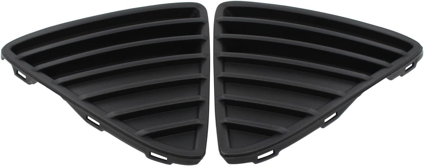 2Pcs Front Driver and Passenger Bumper Fog Light Grille Cover Trim for Focus 201
