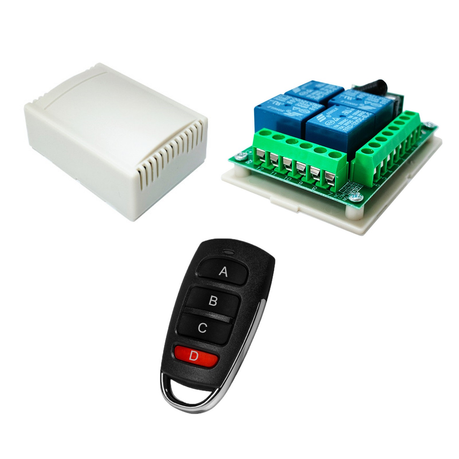 New Channel Relay Wireless Remote Control Switch Transmitter+Receiver DC12V