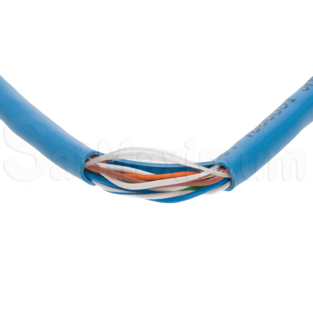 CAT6 1000FT Blue UTP Ethernet Cable 23AWG Network LAN Solid Bulk Wire Pull Box