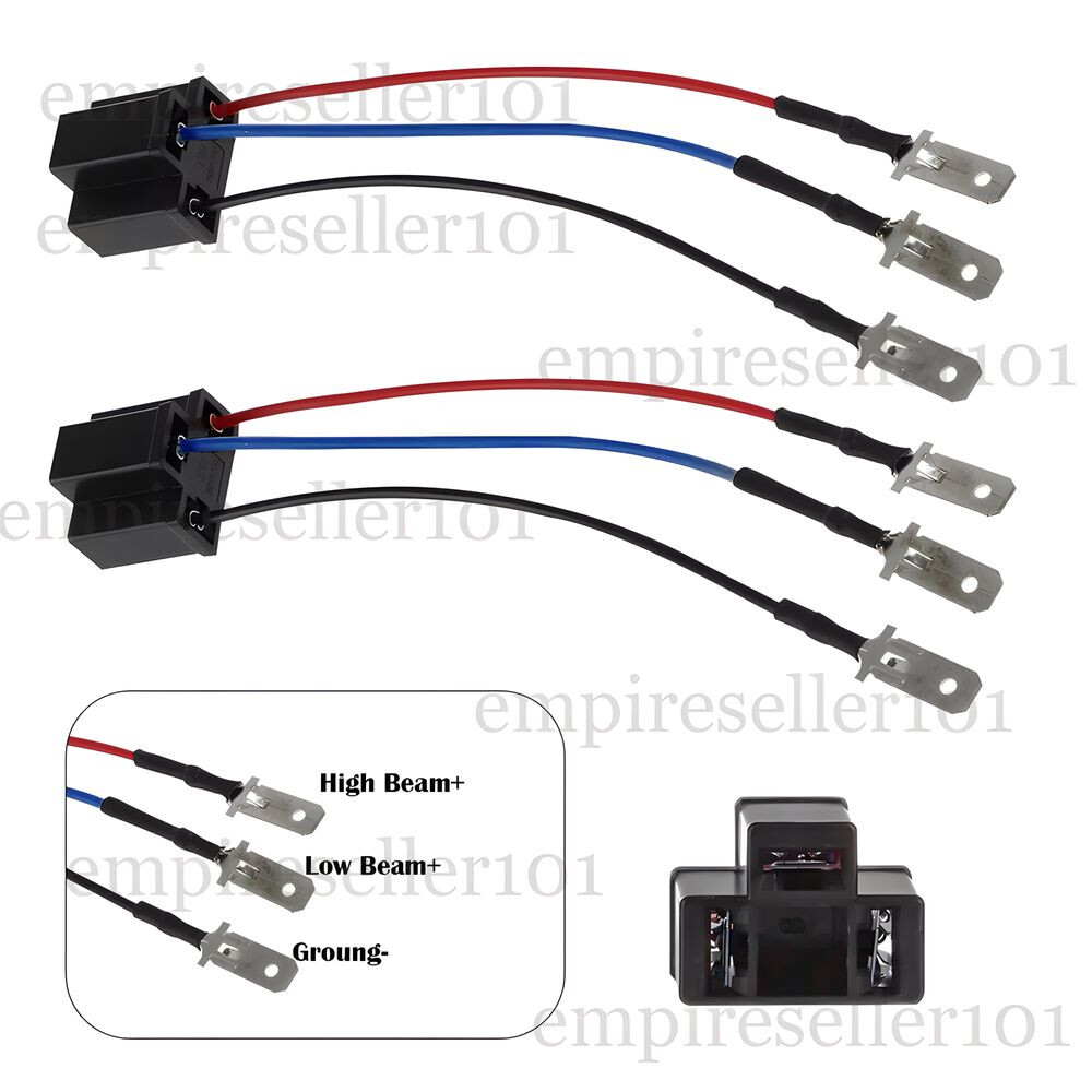9003 H4 to 3 PIN Socket Adapte Harness for Sealed Beam 5x7" 7x6" 4x6" Headlights