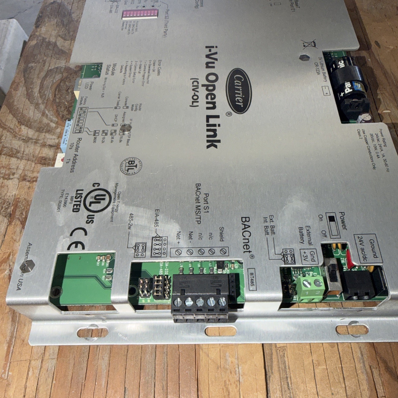 i-Vu Carrier: CIV-OL. i-VU Open Link. Pre Owned