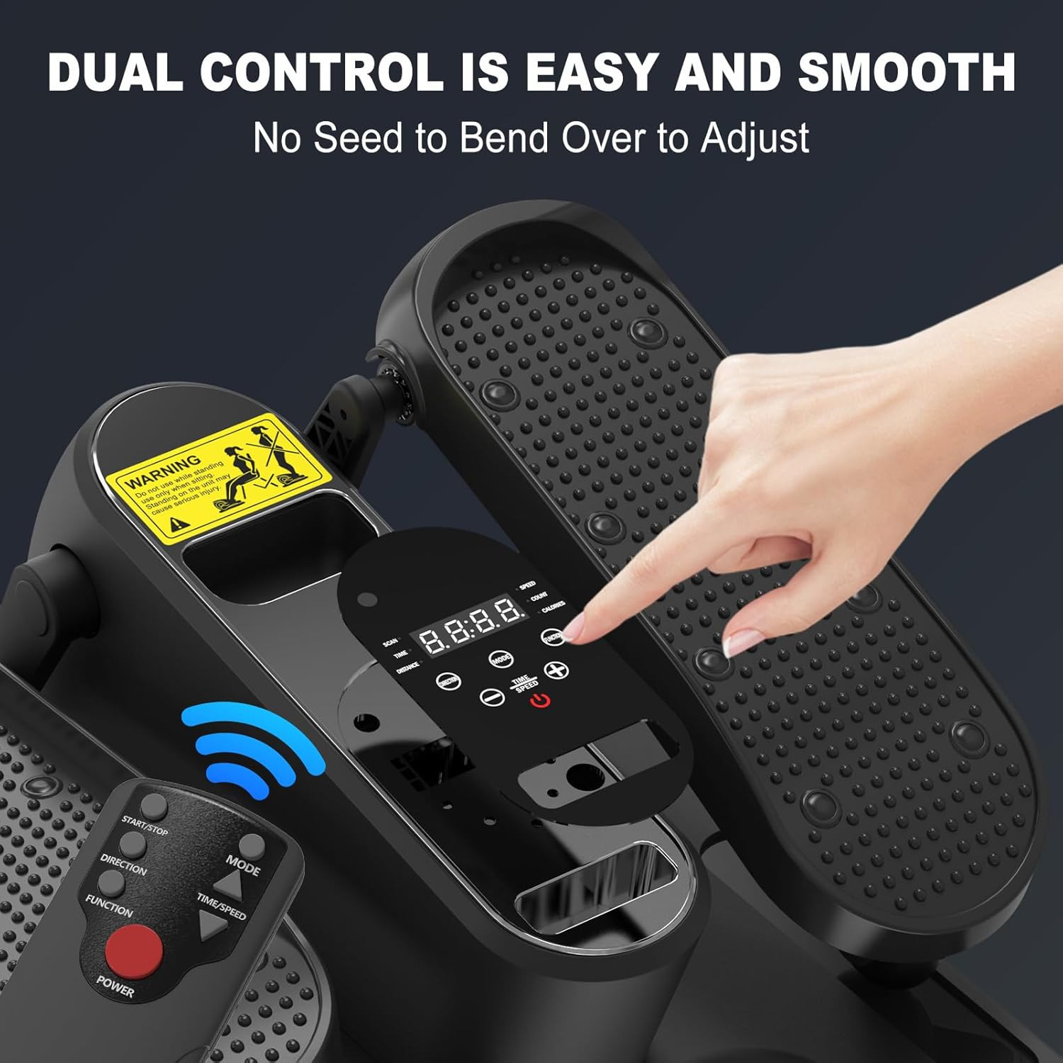 Electric Under Desk Elliptical Machine with Remote & 12 Speed Settings