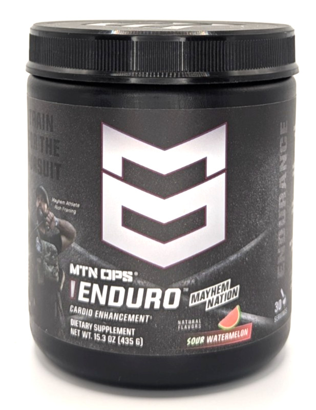 MTN OPS Enduro Cardio Supplement, 30 Servings, Sour Watermelon, Exp. 5/27