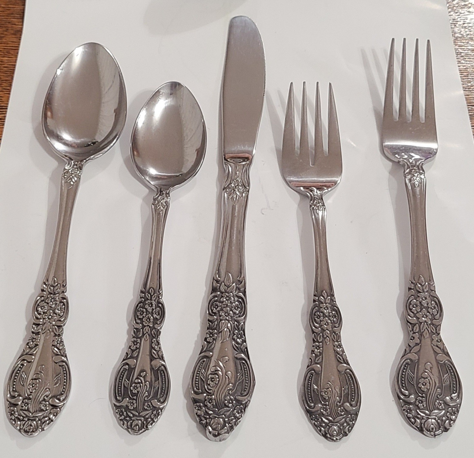 Flatware Springtime Japan Stainless Knife Fork Spoon Set MCM Vintage