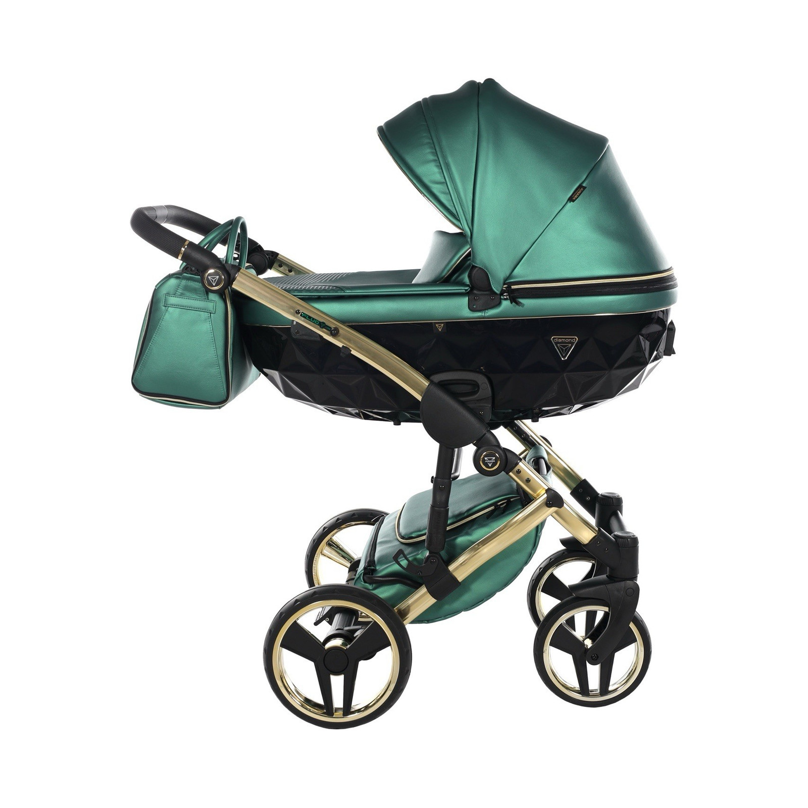 Junama Diamond Stroller Green/Black/Gold