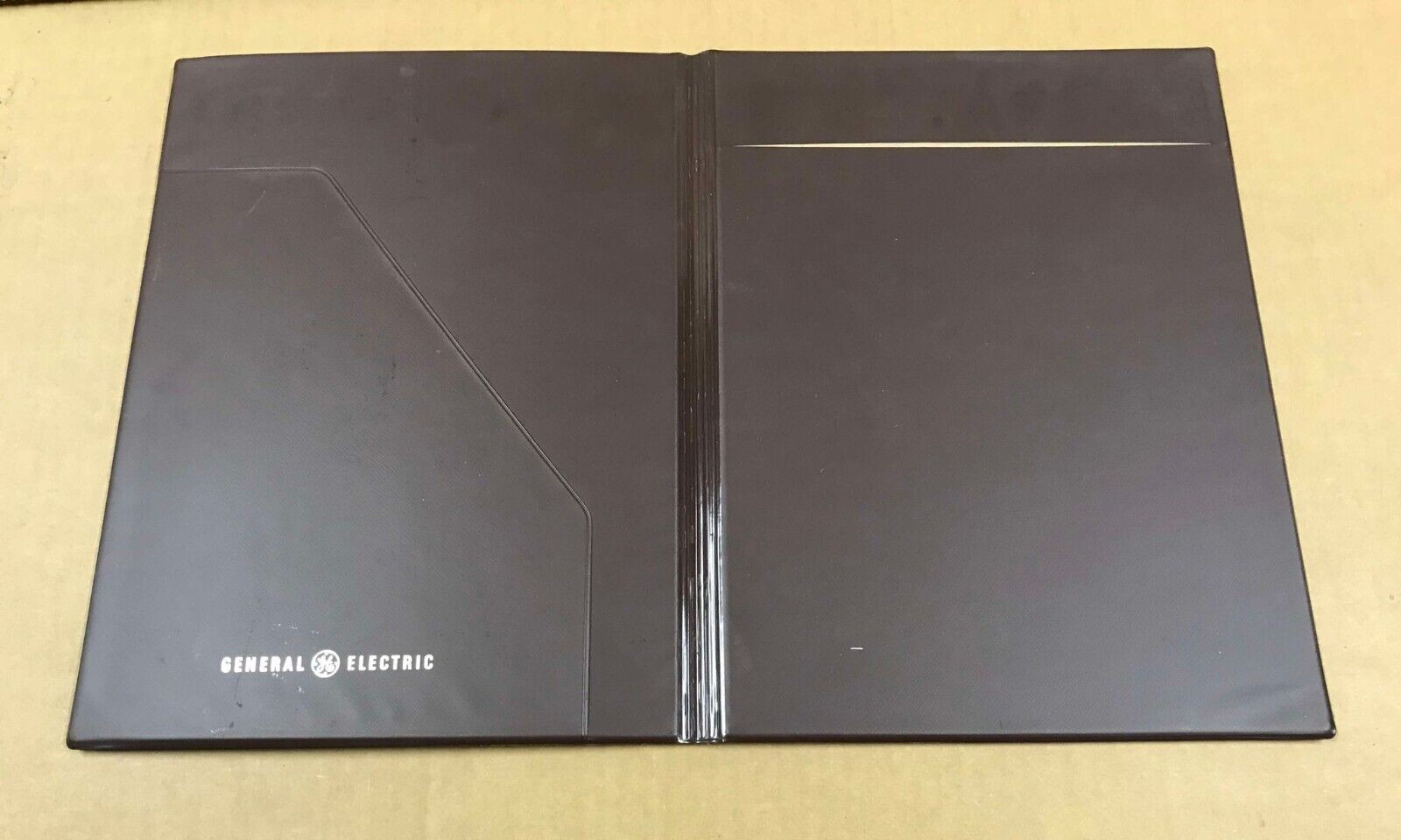 Vintage General Electrics Silicones Auto Material Center Folder - Brown