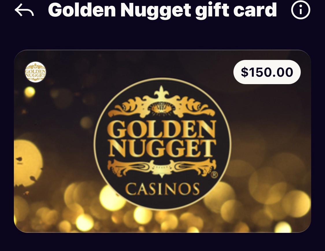 Golden Nugget Casinos Gift Card $150 No Expiration Date Valid Casino Voucher