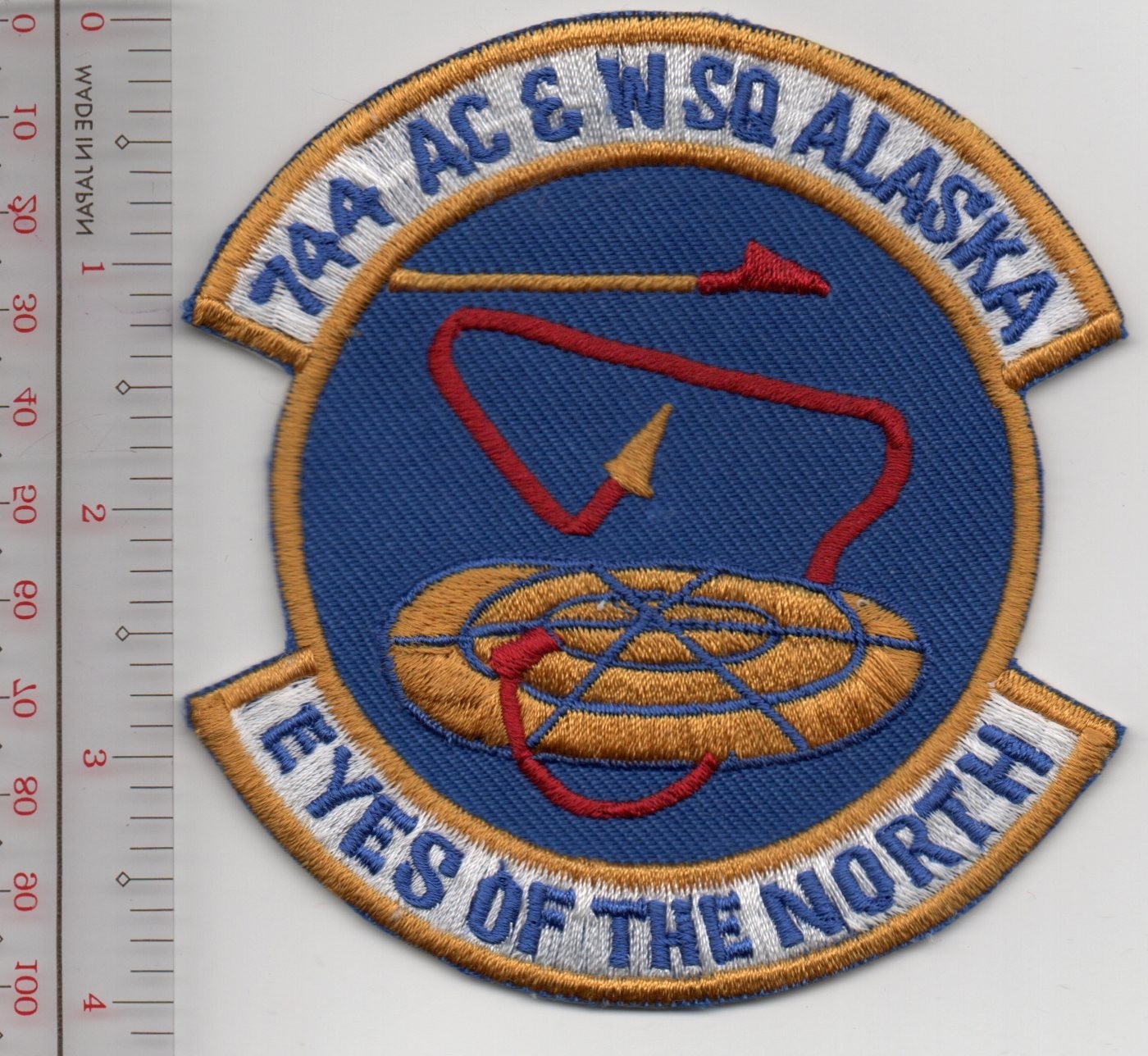 US Air Force USAF Alaska 744th AC & SQ ALASKA Patch NO TARIFF