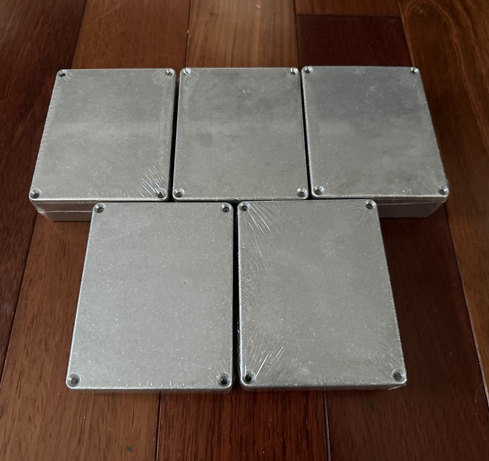 Bundle Of 5 New 1590BB Diecast Aluminum Case Enclosures For Guitar Effect Pedals