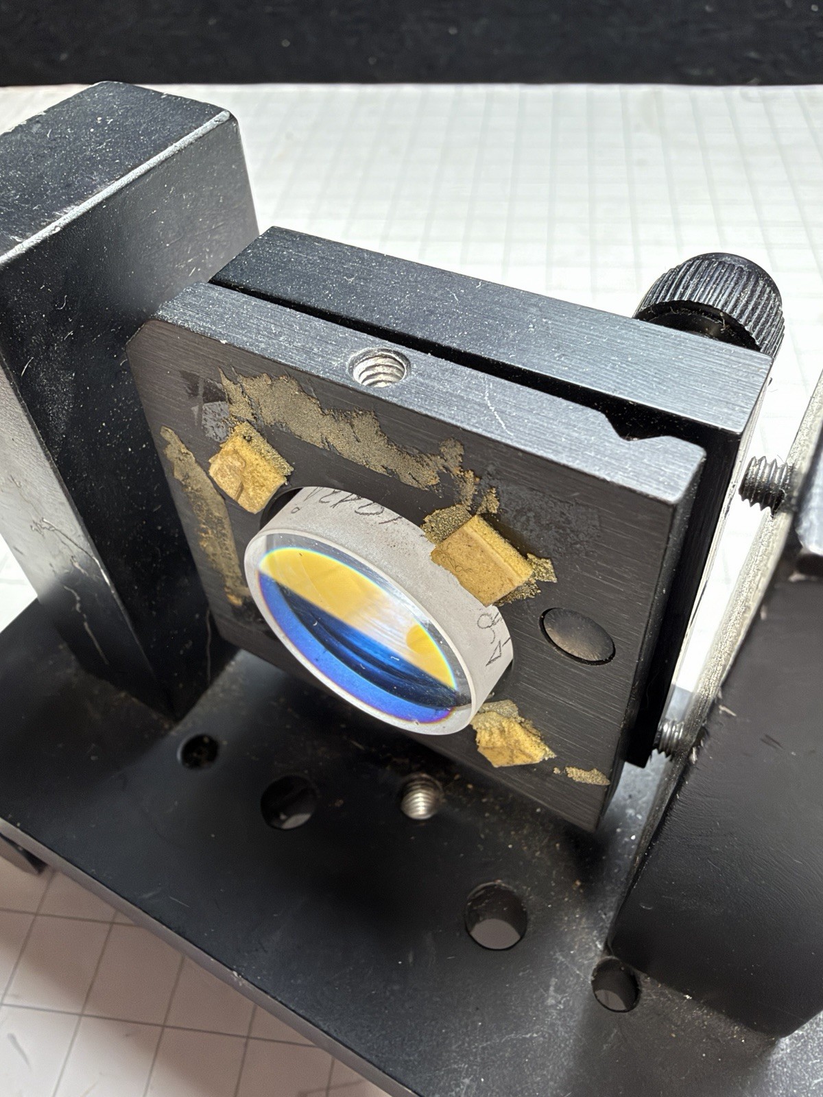 laser optic stand from closed college Laser lab