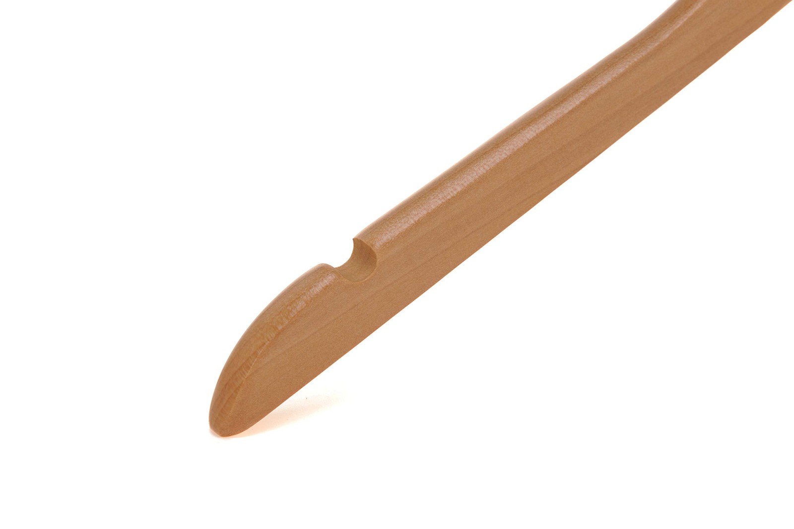 Quality Semi Curved Wooden Suit Hangers, 10-Pack Smooth Finish Solid Wood Coa...