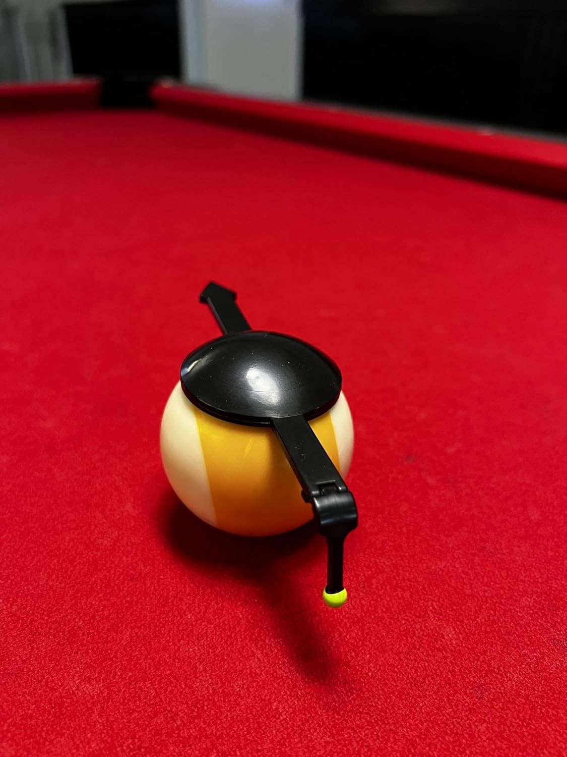 Billiards Angle Trainer - Precision Pool Black, with neon green aiming point