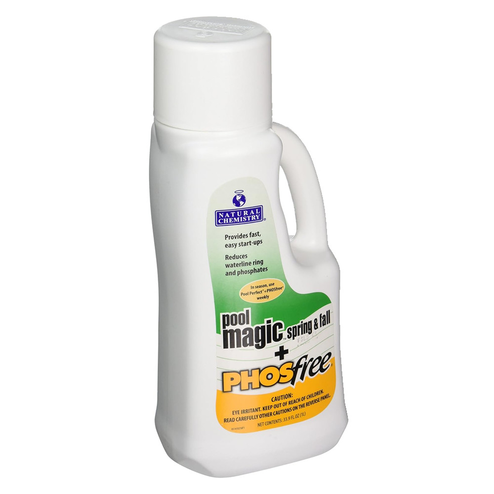 Natural Chemistry Pool Magic + Phosfree 05141 Swimming Pool Chemical - 1 Liter