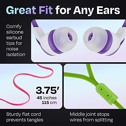 30x Multipack—Bulk Earbuds with Microphone—For Schools, Classroom