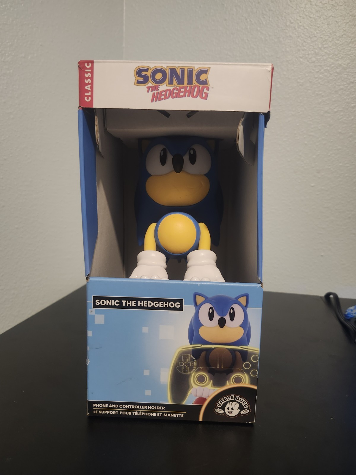 Sega Sonic the Hedgehog - Cable Guys 8" Controller & Phone Holder Figure Stand