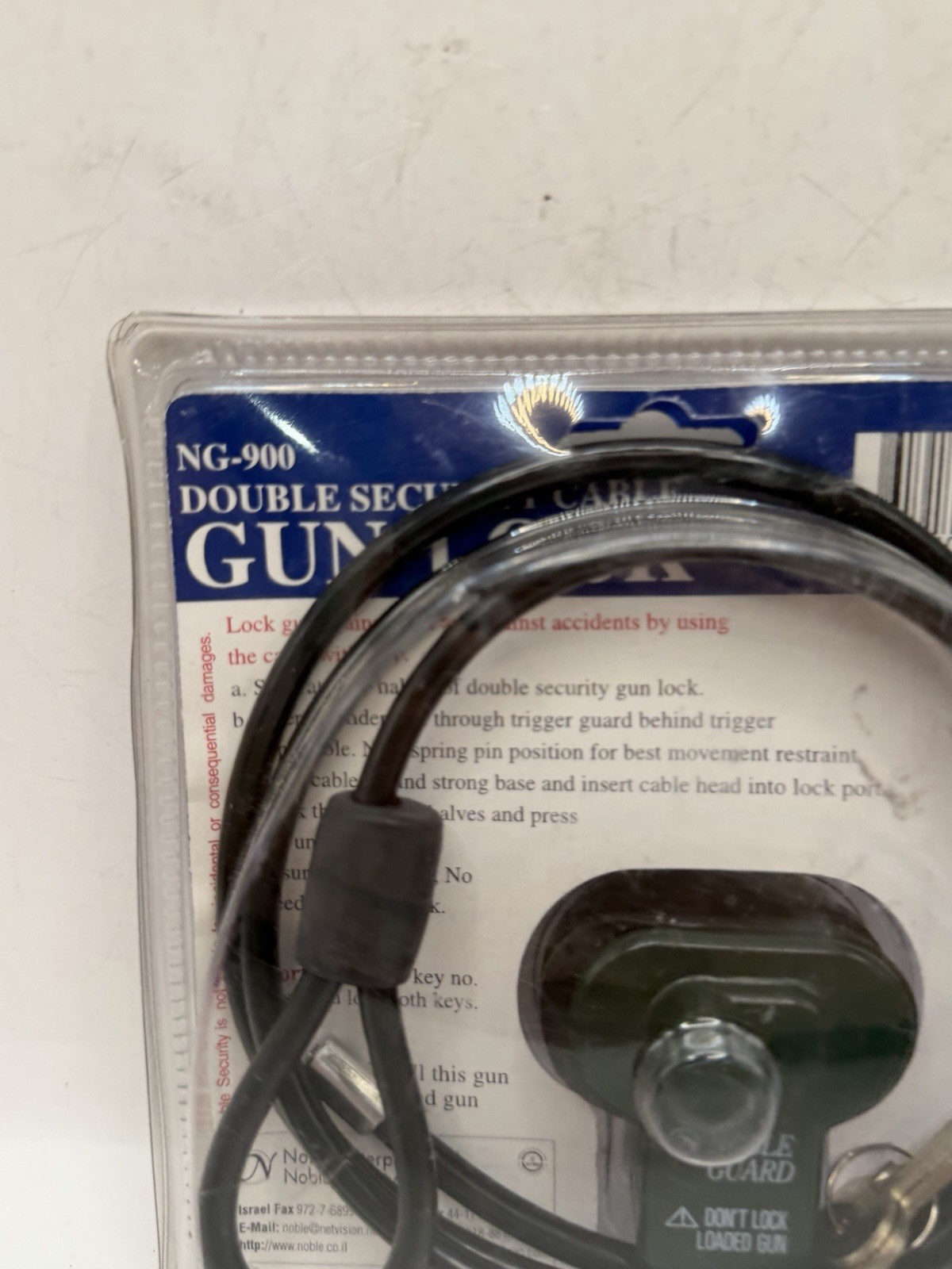 Noble Guard Double Security Cable Gun Lock New In Box Sealed