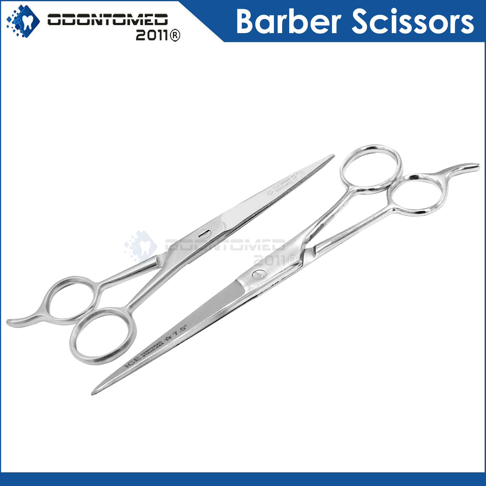 Set of 2 Pieces 6.5" & 7.5" Hair Cutting Scissors/Barber Shears - Beauty Instru