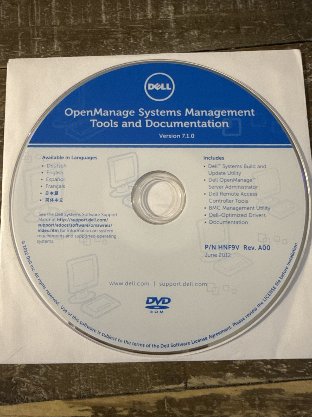 Dell OpenManage Systems Management Tools And Documentation Software PC Cd Rom