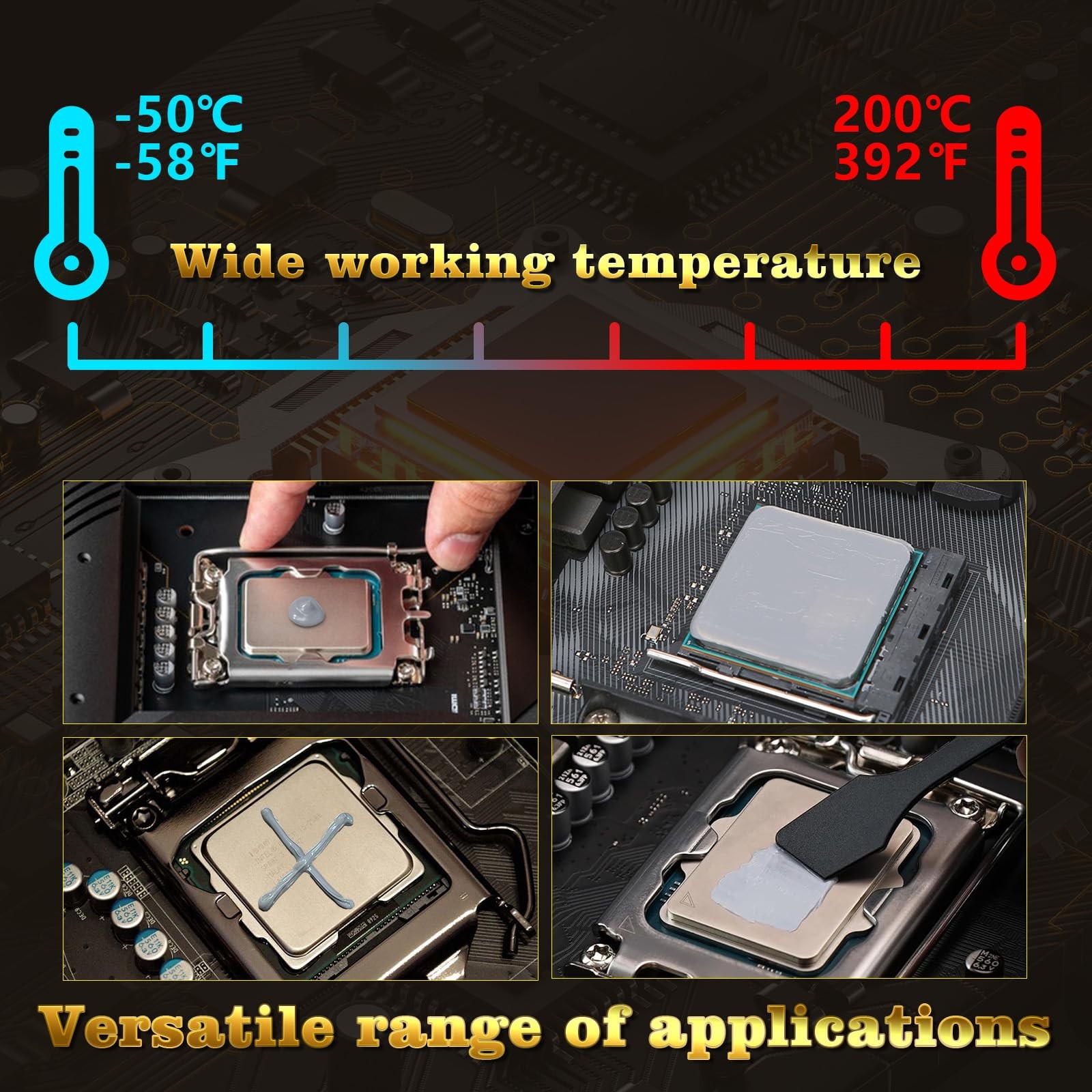 JLJ Thermal Paste CPU Compound Paste 4g Heatsink for IC/Processor/CPU/All Coo...
