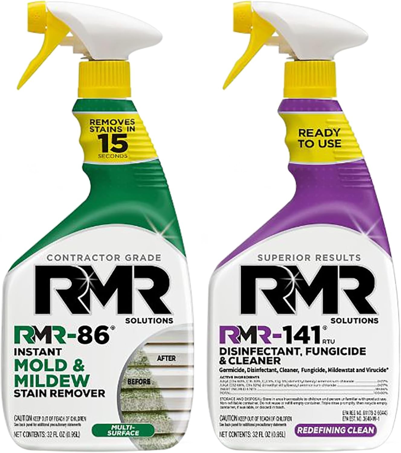 DIY Mold & Stain Remover Bundle, Complete Mold Killer & Mildew Prevention Kit...