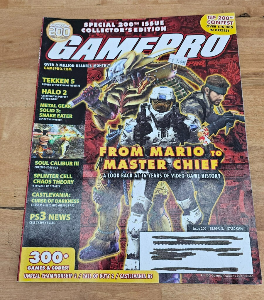 GAMEPRO MAGAZINE #200 MAY 2005 - SPECIAL 200TH COLLECTOR'S EDITION - 300+ CODES