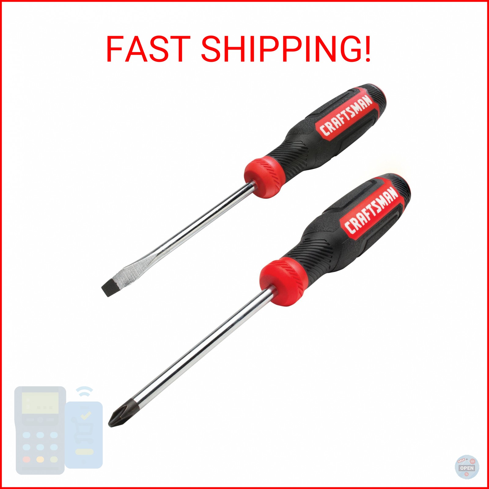 CRAFTSMAN Screwdriver Set, Bi-material, 2 Piece (CMHT65072N)