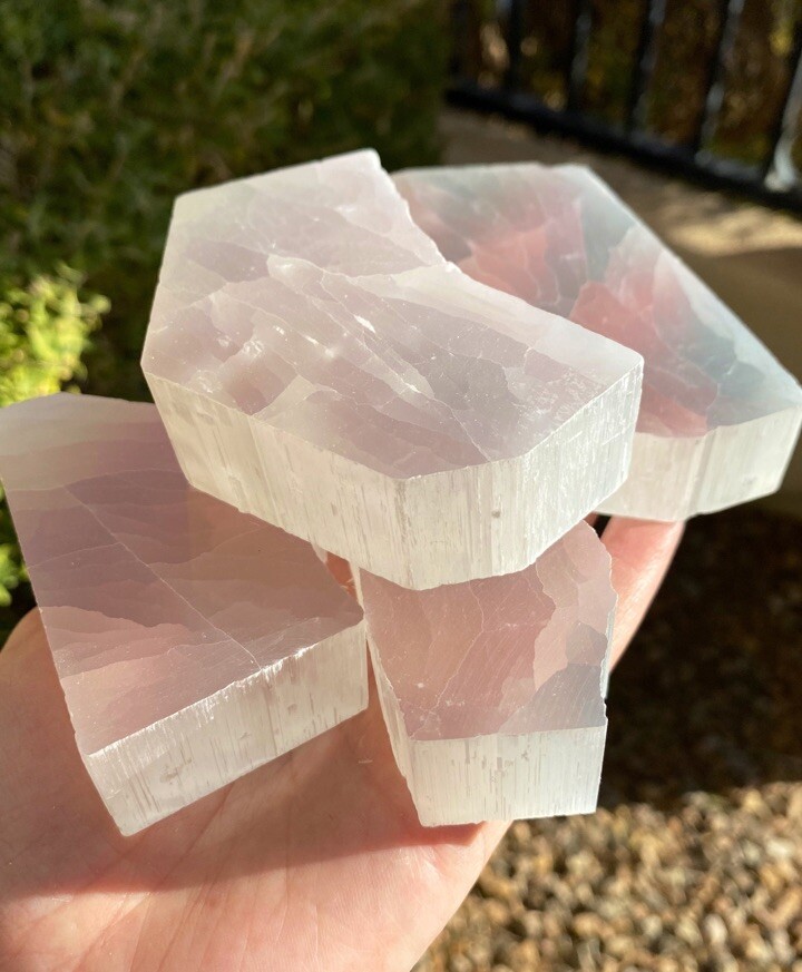 TV Rock Ulexite Slab, Television Stone Optical Crystal Rough, Raw Satin Spar