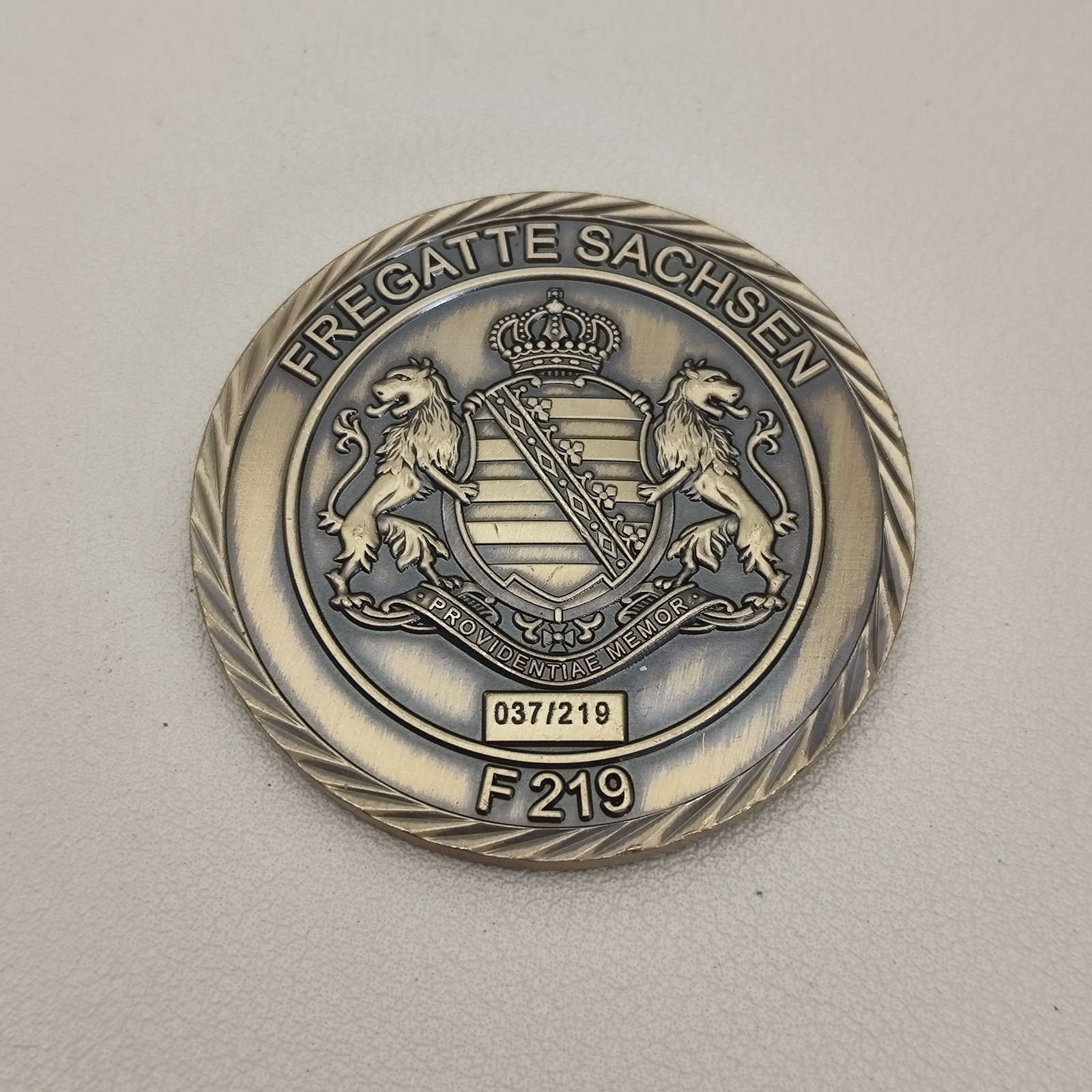 Fregatte Sachsen F 219 Challenge Coin