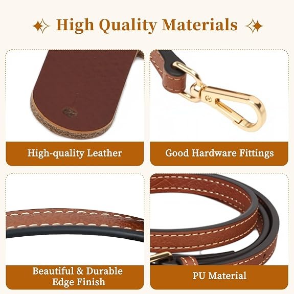 Straps Compatible with Dooney and Bourke Accessories-Genuine Leather,Adjustab...