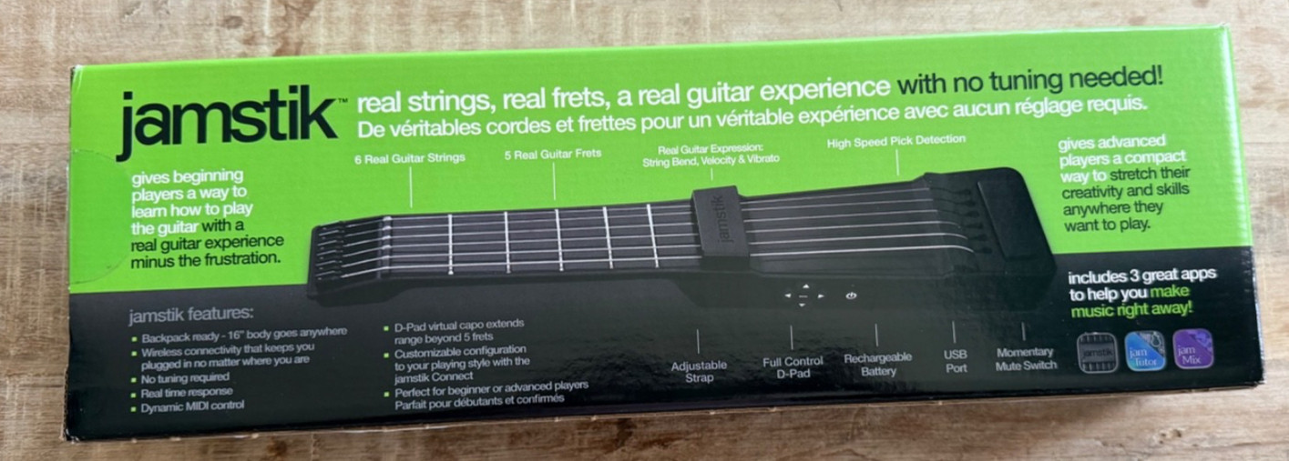 jamstik Wireless MIDI Guitar Controller for iPad iPhone Mac JSI142100
