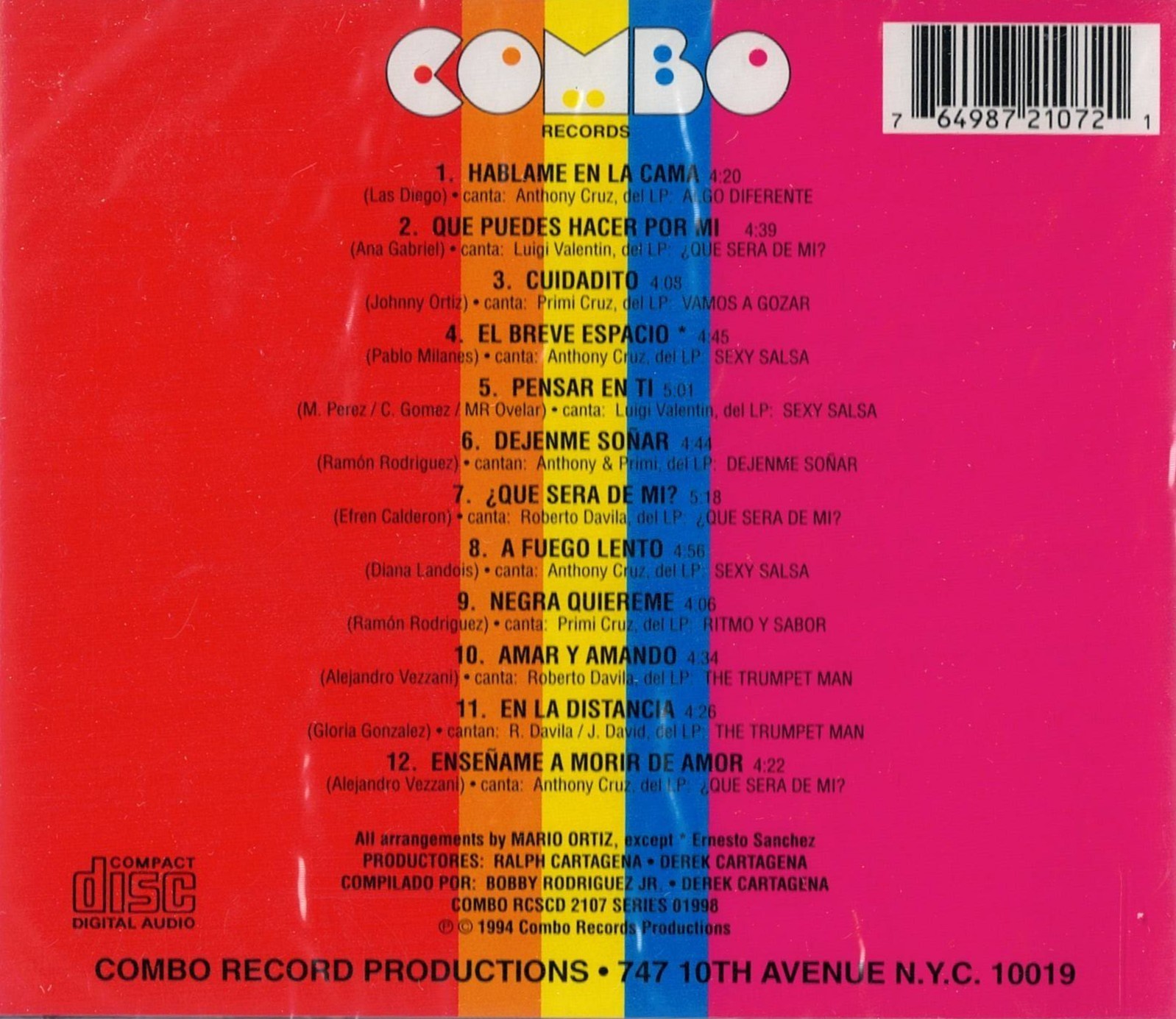 Mario Ortiz 4 Album Collection