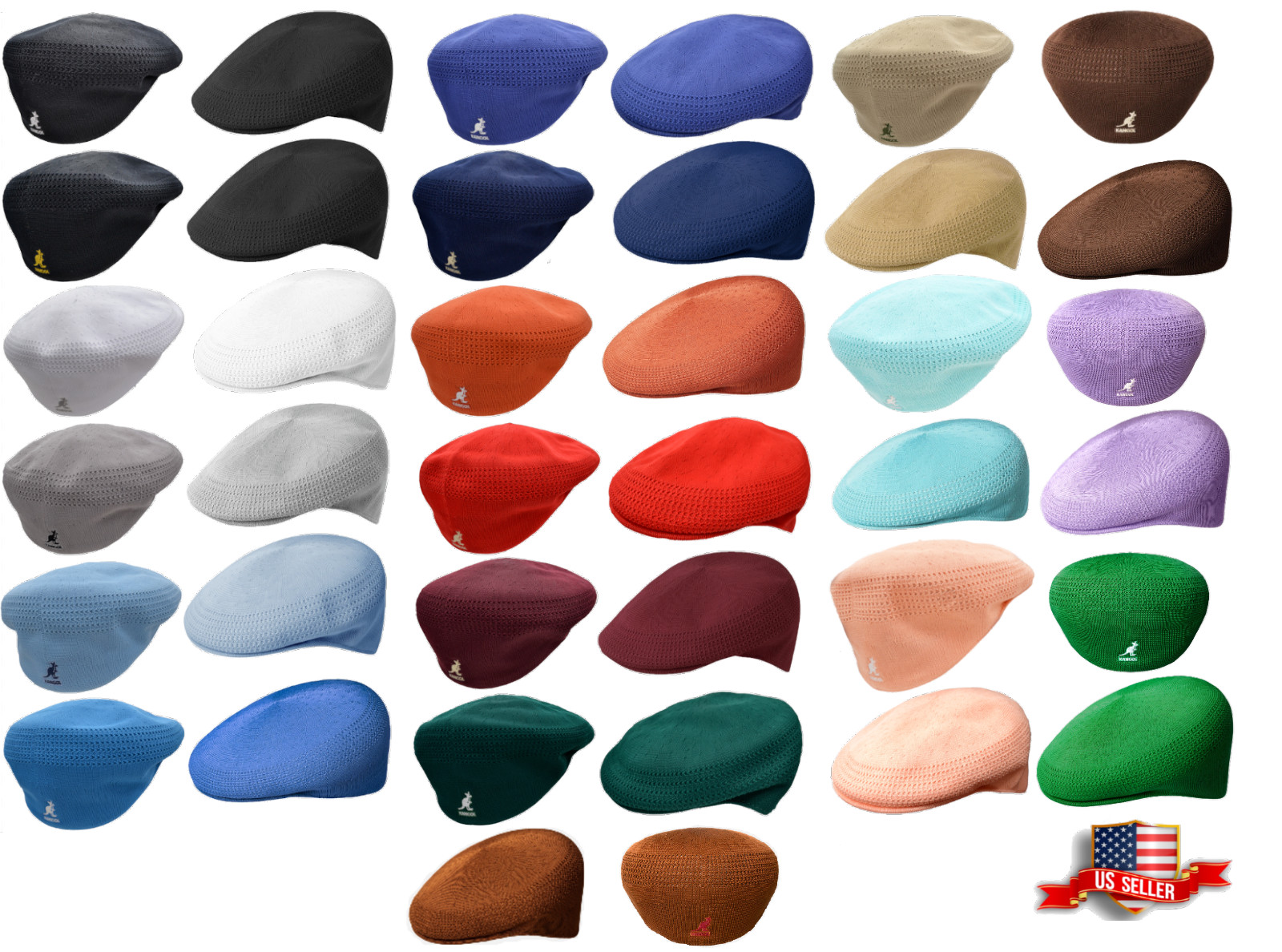 100% Authentic Mens KANGOL Tropic Ventair 504 Ivy Cap 0290BC with TAGS