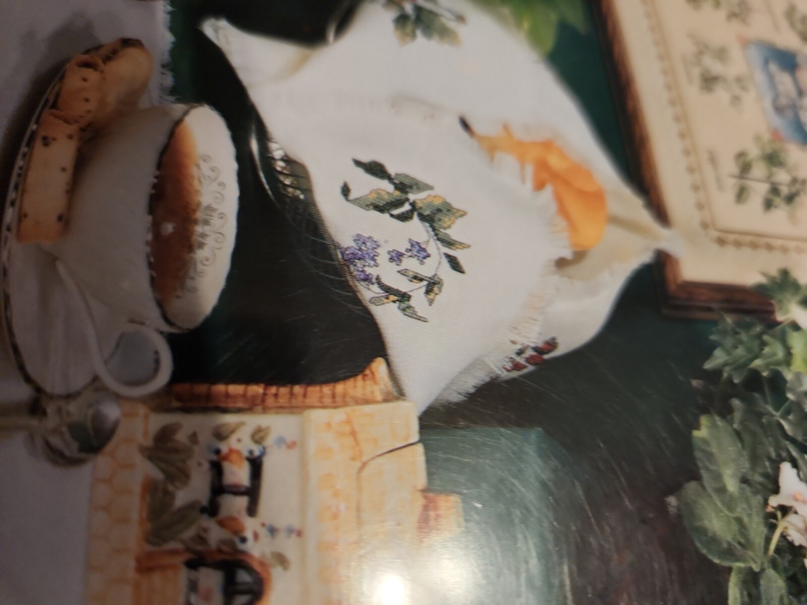 Imaginating Tea Time # 97 by Diane Arthurs Cross Stitch Pattern Napkin Placemats