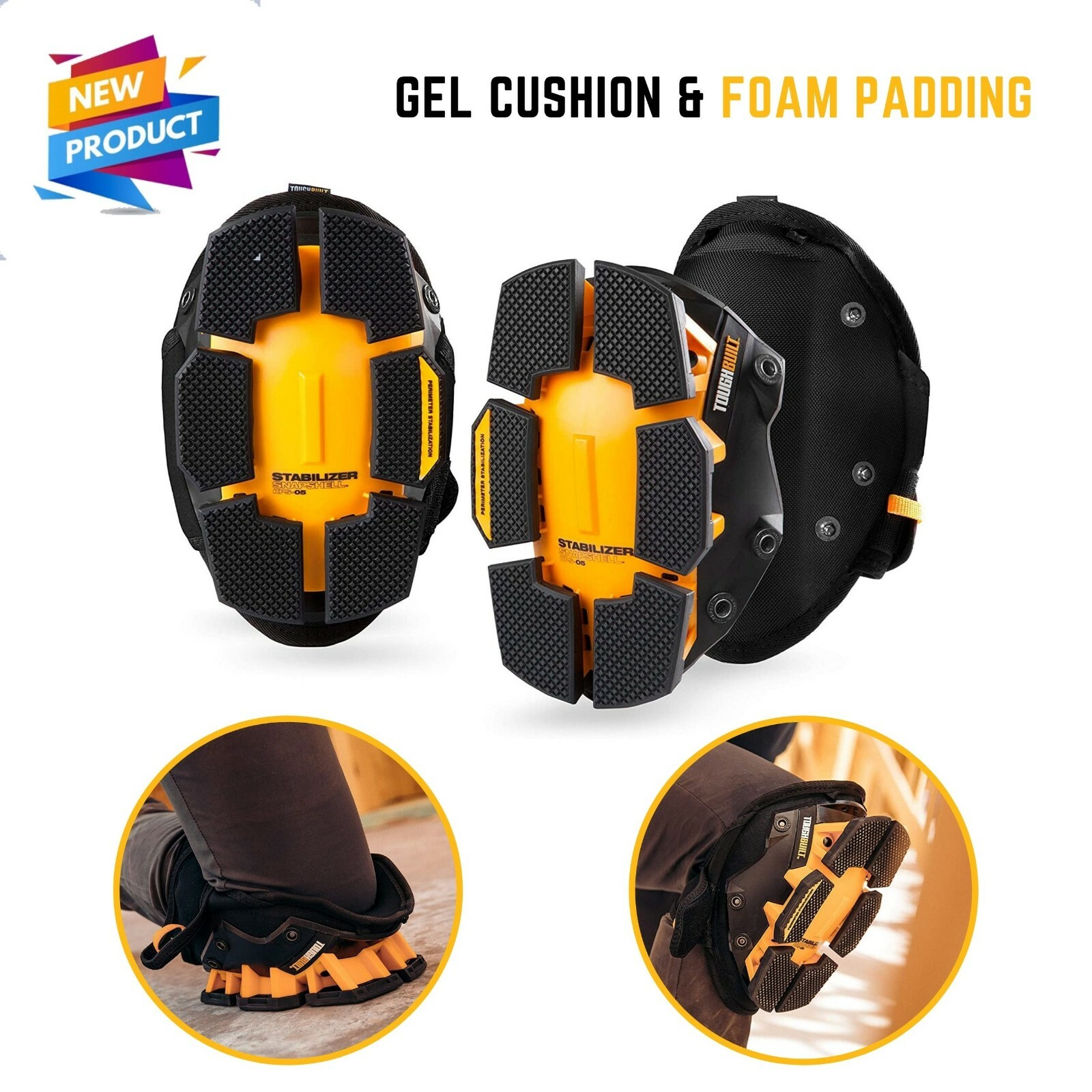 GEL Knee Pads Professional Pair Construction Comfort Leg Protector Work Safety