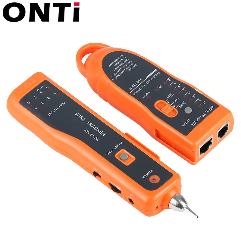 ONTi Network Cable Tester RJ11 RJ45 Cat5 Cat6 Wire Tracker Line Finder Kit