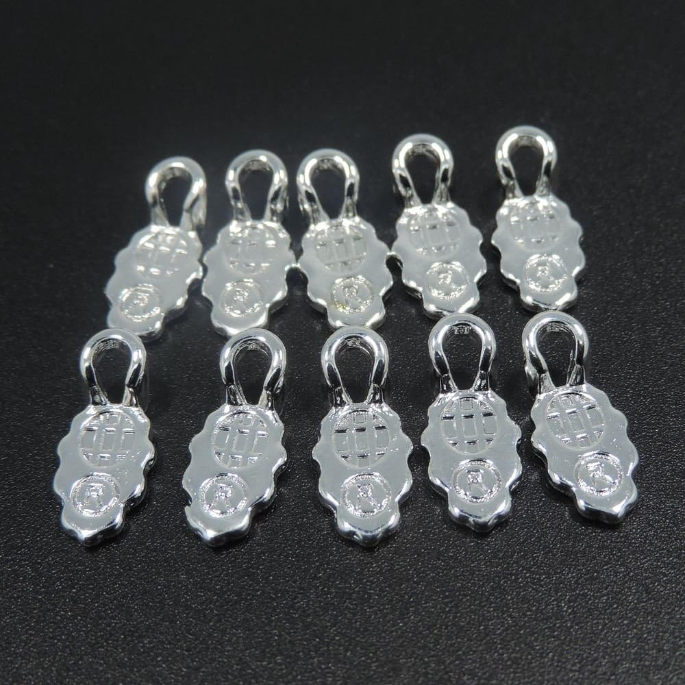 100pcs Silver Plated Spoon Glue on Bail for Earring Bails or Scrabble and Gla...