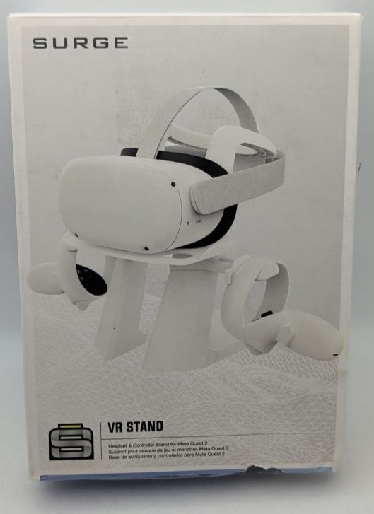 Surge VR Headset & Controller Stand for Meta Quest 2 Gaming Display Holder