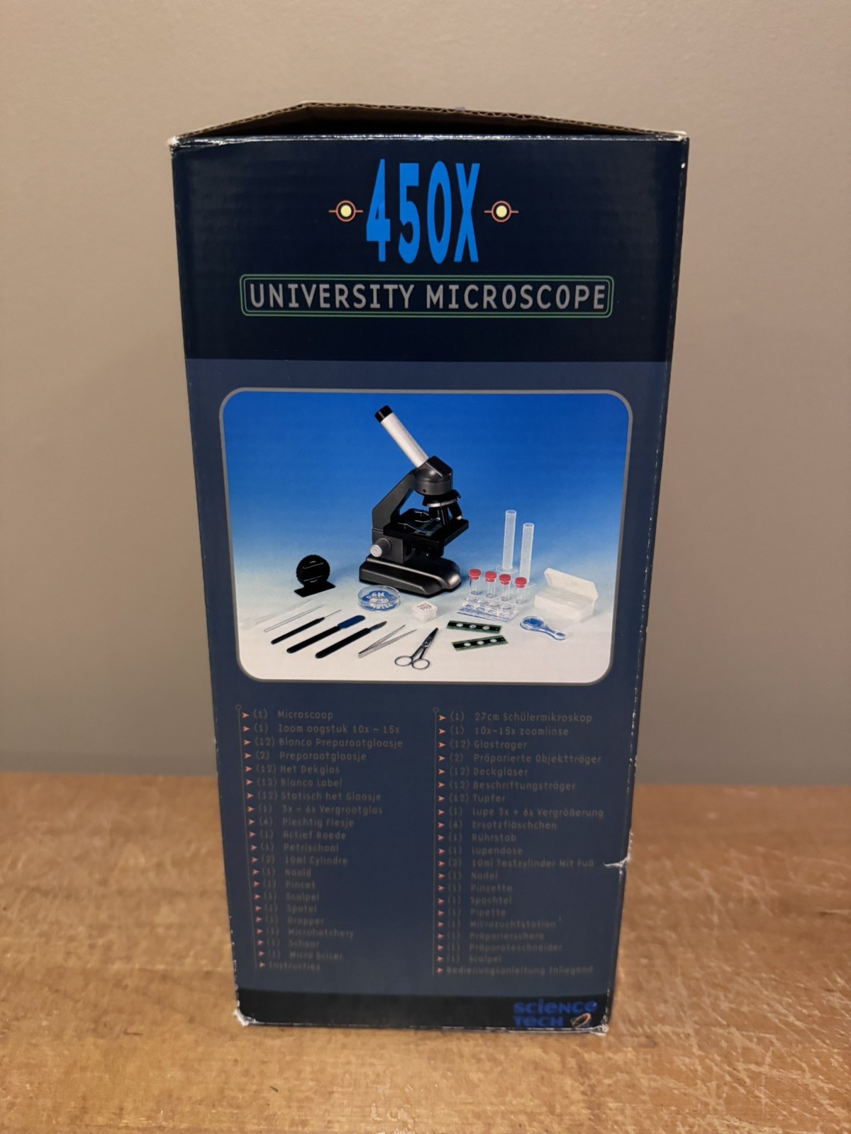 Lakeshore Science Tech 450X University Microscope Educational Kit for Ages 8+