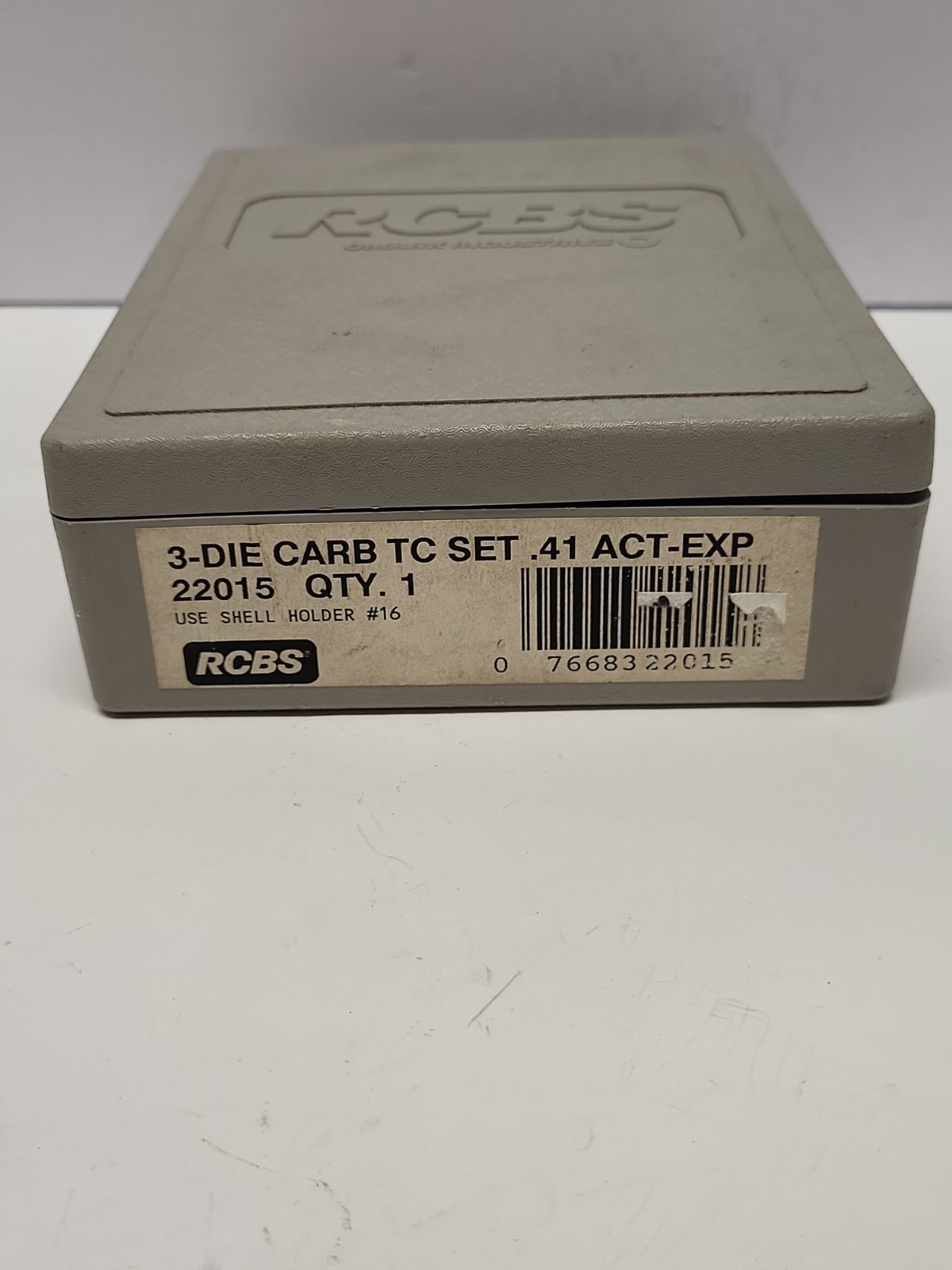 RCBS .41 AE 3 DIE CARBIDE TC SET 22015 .41 ACT-EXP