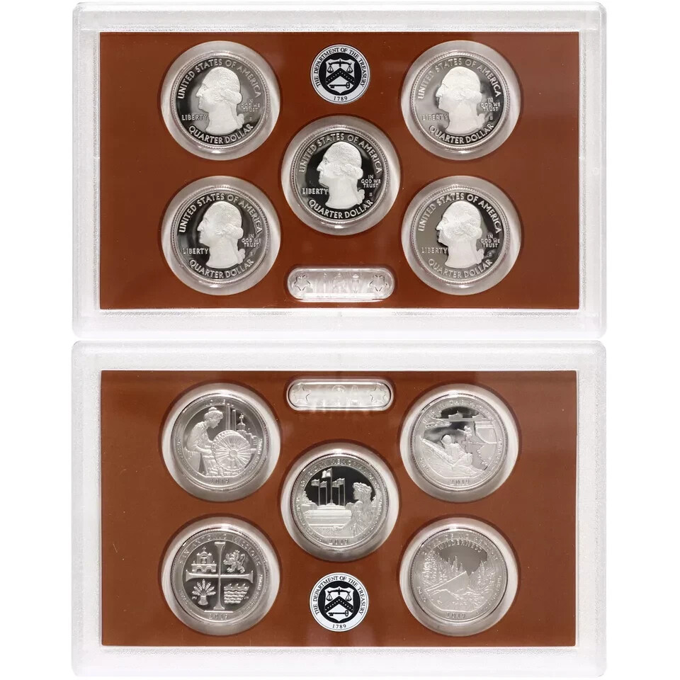 2019 S Proof Set Original Box & (3) 1 Cent Uncirculated-Proof-Reverse Proof OGP