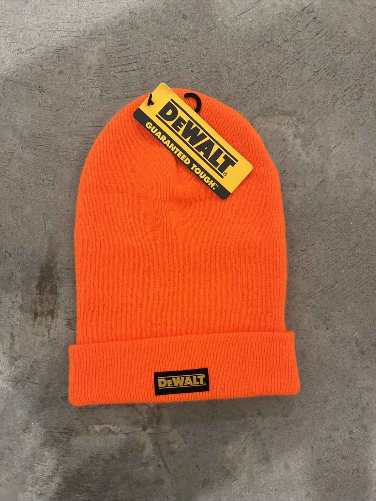 DeWalt Blaze Orange Beanie Hat/Cap Men One Size Stretch Fit